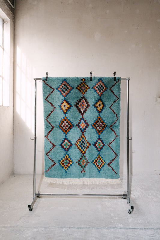 Bergama Tülü — Azure Diamonds